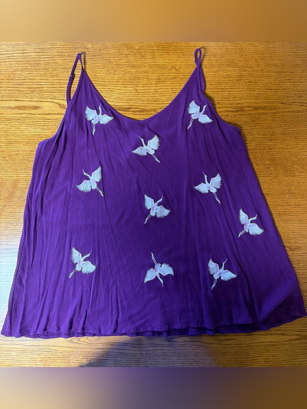 Aratta Silent Journey Story of a Crane Cami Size Med
